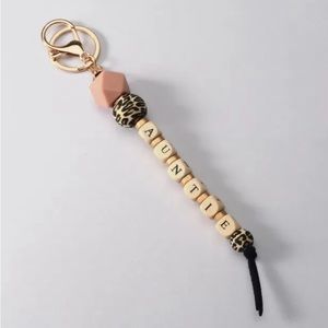 Auntie Beaded Keychain Bag / Purse Pendants